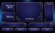 © Oniks Astarit - Set of Mystic Fantasy User Interface Elements. Fantasy sacred stream overlay. Vector Illustration EPS10