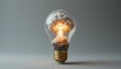 © Designer Mou - Idea explosion rocket launch inside light bulb