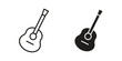© iconic - Guitar icons illustration, line art, glyph style vectors