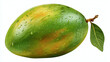 © Thiago - A close-up shot of a single, ripe mango, exhibiting vibrant colors and freshness