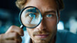 © Nataliya - Faceless financial fraud expert using advanced analytics to detect unusual spending patterns, defocused forensic analysis, transaction monitoring, anomaly detection investigation,