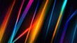 © Popelniushka - Vibrant Neon Glow: Bright Abstract Color Background with Illuminating Lines and Stripes