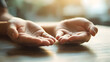 © SirArbusto - Open Hands: A close-up view of open hands, cupped and outstretched, bathed in soft, inviting light. An invitation to hope and a symbol of openness and offering.