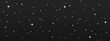 © Anastasiia - Starry night overlay on a transparent background with glittering white particles and glowing stars