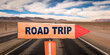 © Great idea  - Road Trip sign with road background