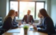 © Elizabeth - Blur office meeting blurred background with business people working group in boardroom discussion for teamwork brainstorming, executive seminar or professional training in small startup enterprise