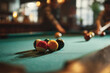 © Dzmitry - Friends enjoy a weekend game of billiards in a cozy bar atmosphere