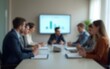© Carol - soft or blurred people at a board meeting. Corporate job. High quality photo. High quality
