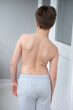 © kittyfly - Child's back showing spinal curvature comparison, scoliosis pain, kyphosis, orthopedic treatment or physical therapy, Posture correction for growing bodies and spinal health