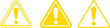 © Rimi - Warning, attention, caution sign. Caution alarm alert sign, triangle warn sign , attention vector icon. Alert warn in triangle. Road sign alert.