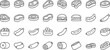 © AIcon Star - meat icon collection monochrome line meat illustrations