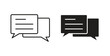 © Sara - Text chat icon for web and app. vector illustration eps
