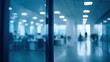 © NeutralStudio - Modern office interior blurred background technology vibe for efficient work environment open space glass corridor corporate workplace
