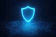 © MD - Global cyber shield protecting digital data security and network protection digital shield.