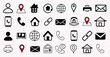 © RABBI - Contact Information Icon Set For Bussiness Card, Website etc.
