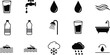 © CreatAr8 - Simple Set of Water Related Vector line Icons. Editable stroke. Water purification icon set. Wastewater treatment collection. Osmosis and desalination.