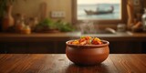 Spicy fish curry served in a bowl, the use of bold flavors, suitable for meal preparation and culinary presentation