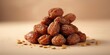 © AkuAku - Close-up of dried fruit dates highlighting their textured surface, suitable for food safety and quality inspection