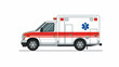 © streak - Essential emergency medical service ambulance ready for rapid response with Star of Life emblem