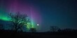 © pngking - Night sky scenes featuring the moon and aurora, suitable for backgrounds or astrophotography portfolios