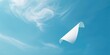 © GenZGraphics - Plain white sheet with a clear blue sky behind, ideal for layout or graphic design purposes
