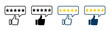 © Виталий Опришко - Five star rating feedback vector illustration. Customer product review icons set, five stars evaluation symbols on transparent background.