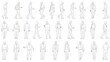 © Ai_Images - People Outline CAD Blocks – Architectural and Landscape Human Figures