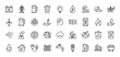 © PixeloAI - Energy and ecology line icon set. Vector pictograms of battery, wind turbine, nuclear plant, electric car, recycling, oil rig and power, thin outline illustration.