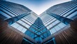 © Thomas - modern architecture office building creating abstract symmetry pattern