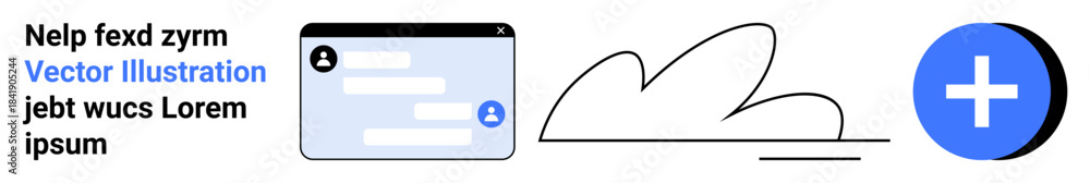 Communication tools, digital applications, modern interface, minimalism ...