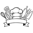 © Gustavo - Logotipo de utensílios de chef