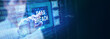 © photon_photo - Digital business and technology concept, virtual screen showing DATA BREACH.