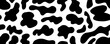 © Anna Drozdova - Seamless Spot Print. Animal Design with Cow Texture and Milk Stain. Vector Doodle Surface Design