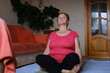 © Oleksandra - Elderly woman doing exercise at home. Healthy leisure. High quality photo