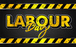 © SystemDirect - labor day construction grunge texture warning style editable text effect font style template