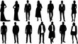 © Rio - Collection of diverse male and female silhouettes in various stylish outfits.