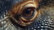© alexandre - Intense Macro Close-Up of a Reptile Eye with Striking Scaly Skin Texture