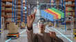 © Rendara Studio - Female Supply Chain Analyst Managing Smart Inventory Operations in Automated Warehouse