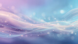淡いピンクとブルーが溶け合う幻想的な光の流線