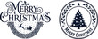 © puredesign - high quality 2026 merry christmas vector logo design set.