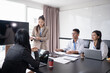 © Charlie's - Diversity Woman leadership asian business people training Teamwork meeting asian employees working together colleagues