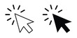 © Silhouette Zone - Pointer cursor computer mouse icon, Click icon vector. pointer arrow sign and symbol