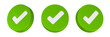 © Rani - white check 3d rendering icon green button