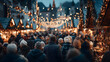 © MUHAMMAD - Winter market crowd at dusk