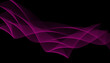 © MstRoksana - pink and magenta abstract flowing wave lines with glowing motion on dark background