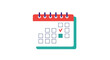 © JSTYLO - Colorful calendar with a checkmark