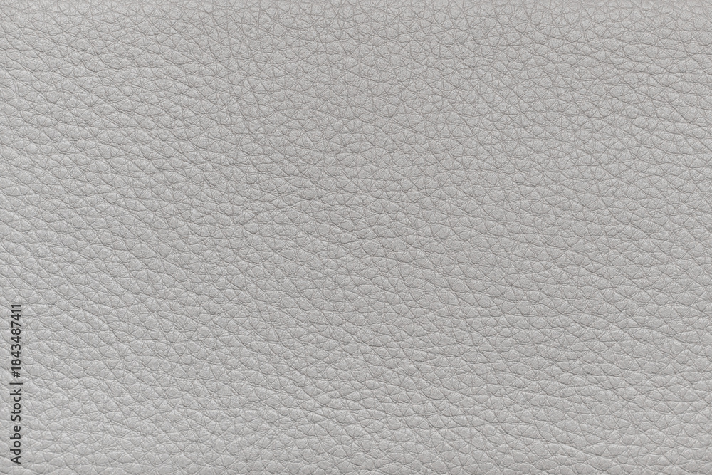 abstract background of light grey leather furniture upholstery texture close up