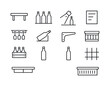 © Coosh448 - Bar Icons Collection. spirits on display in a bar