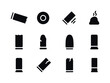 © Влада Яковенко - Spent Ammunition Icons. spent ammunition. Solid icon set of spen