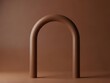 © Supardi - Sophisticated archway minimalist composition in monochrome chocolate tones